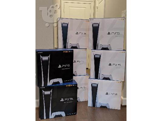 PoulaTo: Sony PlayStation 5 Console Disc digital PS5 version with Extra controller